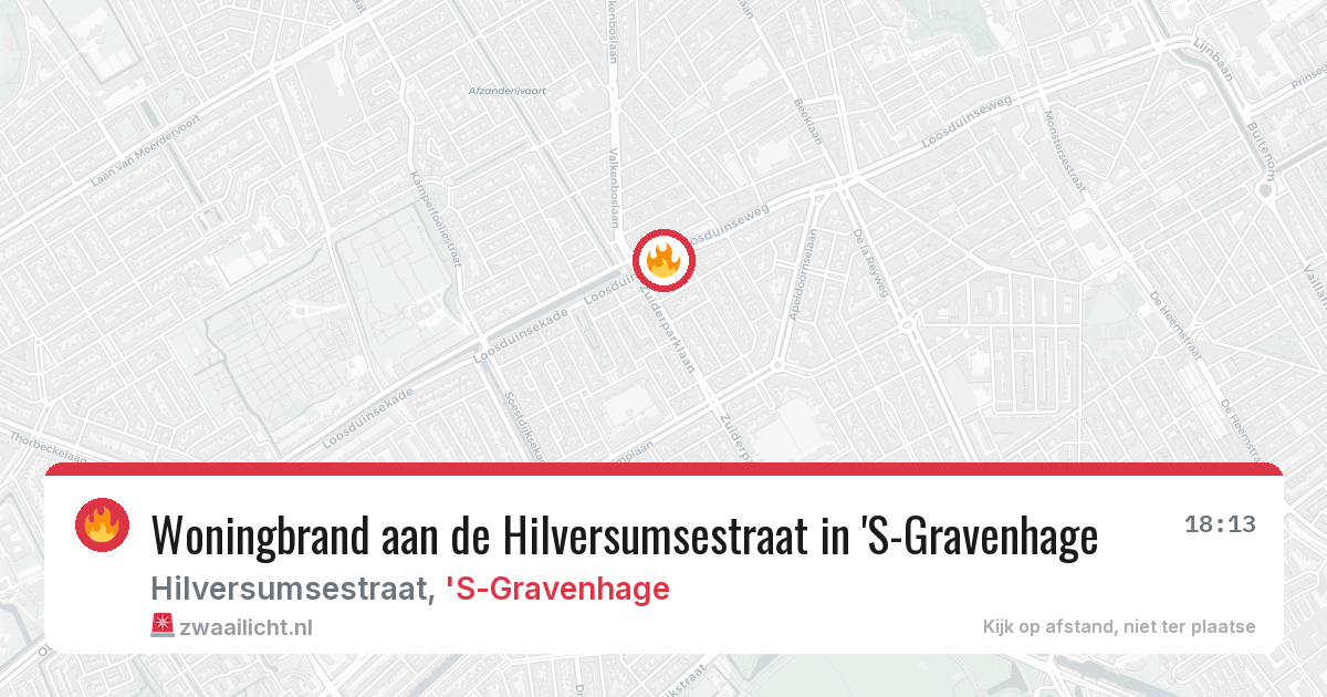 Woningbrand aan de Hilversumsestraat in 'S-Gravenhage — 29 jan 2026