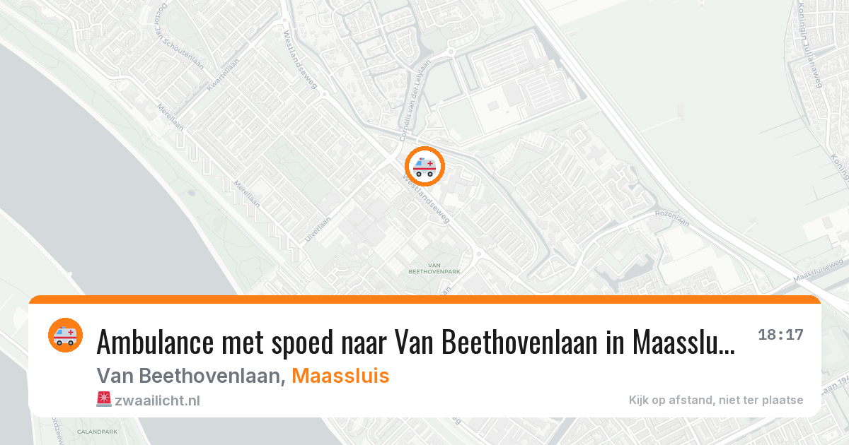 Ambulance met spoed naar Van Beethovenlaan in Maassluis — 11 jul 2026