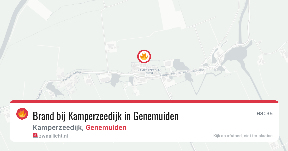 Brand bij Kamperzeedijk in Genemuiden — 30 jun 2026