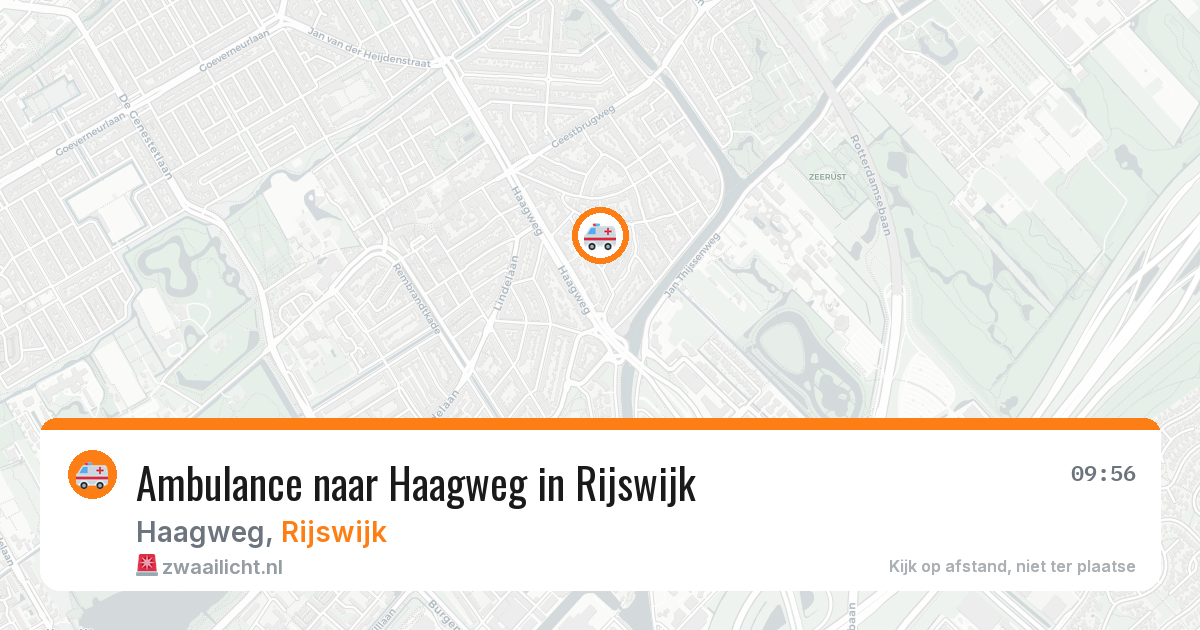 Ambulance naar Haagweg in Rijswijk — 26 mrt 2026