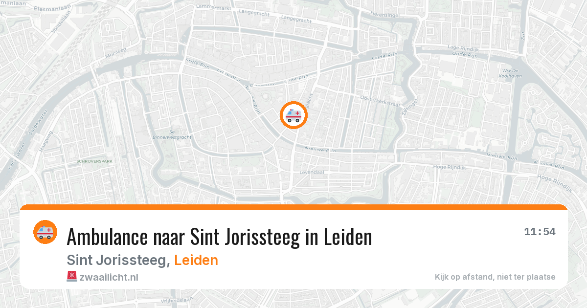 Ambulance naar Sint Jorissteeg in Leiden — 7 aug 2026