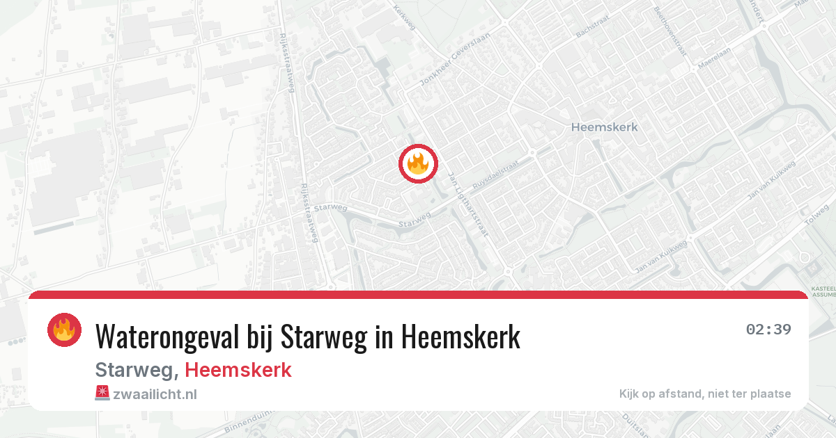 Waterongeval bij Starweg in Heemskerk — 30 mei 2026
