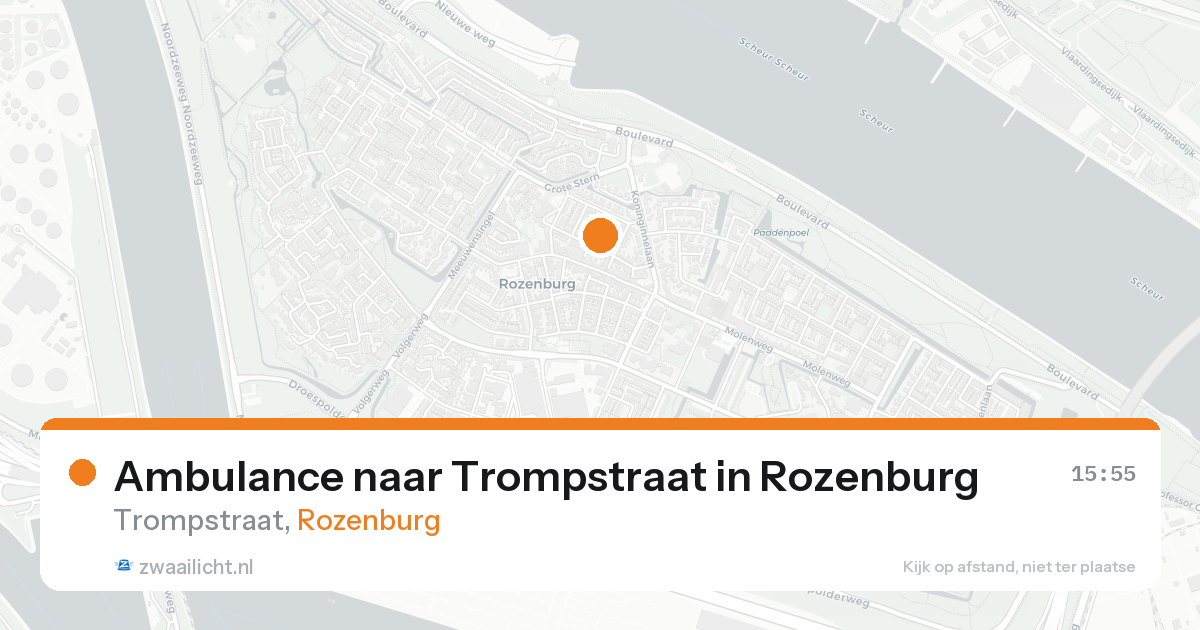 Ambulance naar Trompstraat in Rozenburg — 12 jul 2026