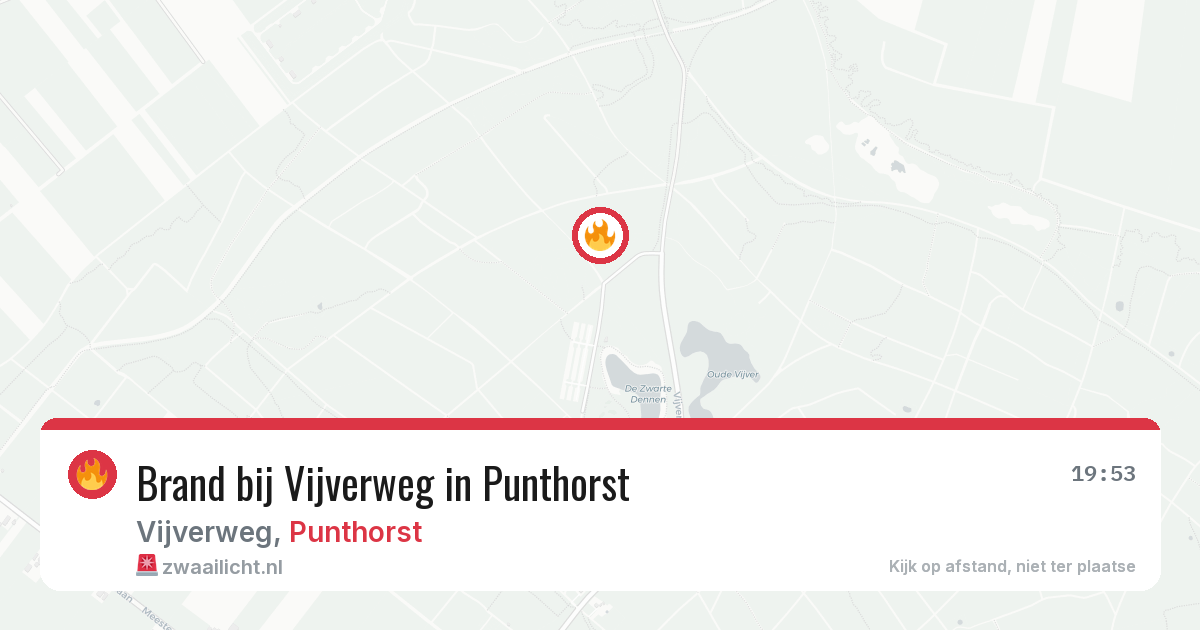 Brand bij Vijverweg in Punthorst — 28 jul 2026