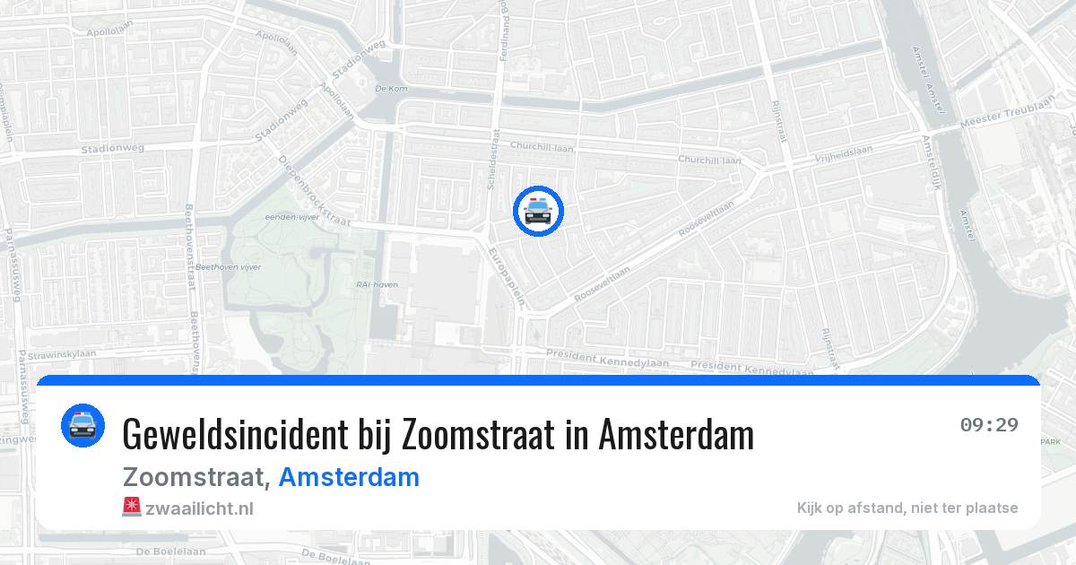 Geweldsincident bij Zoomstraat in Amsterdam — 18 jul 2026