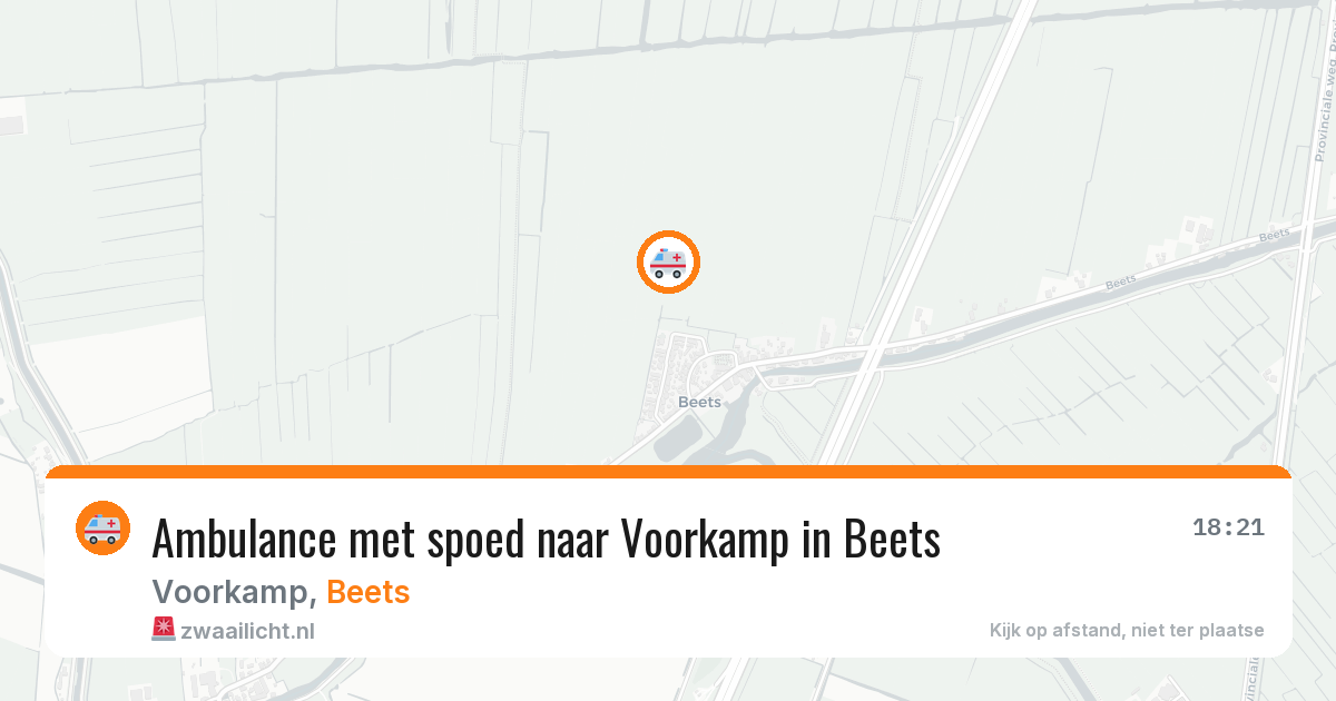 Ambulance met spoed naar Voorkamp in Beets — 11 feb 2026