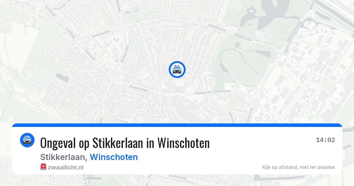 Ongeval op Stikkerlaan in Winschoten — 29 jan 2026