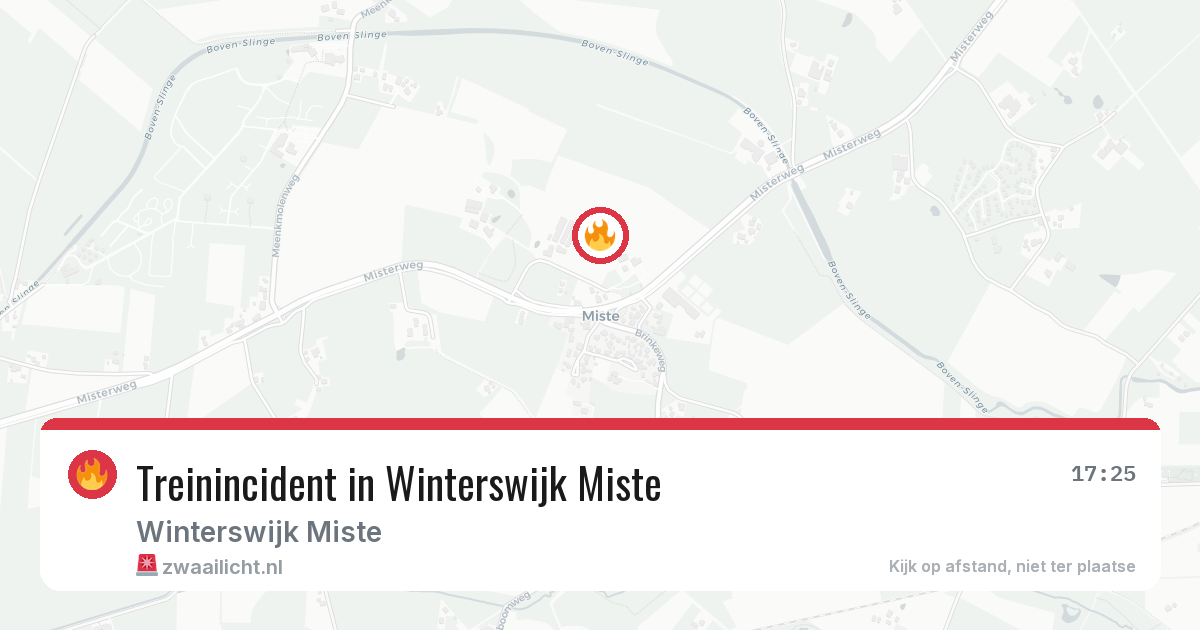 Treinincident in Winterswijk Miste — 22 mrt 2026