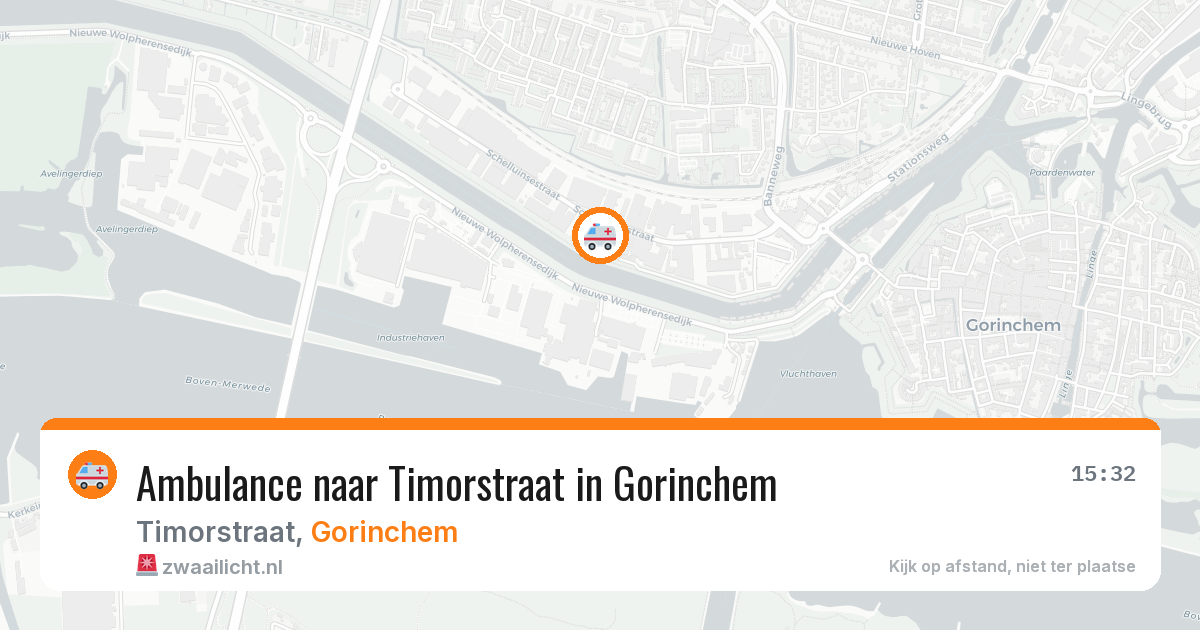 Ambulance naar Timorstraat in Gorinchem — 6 jul 2026