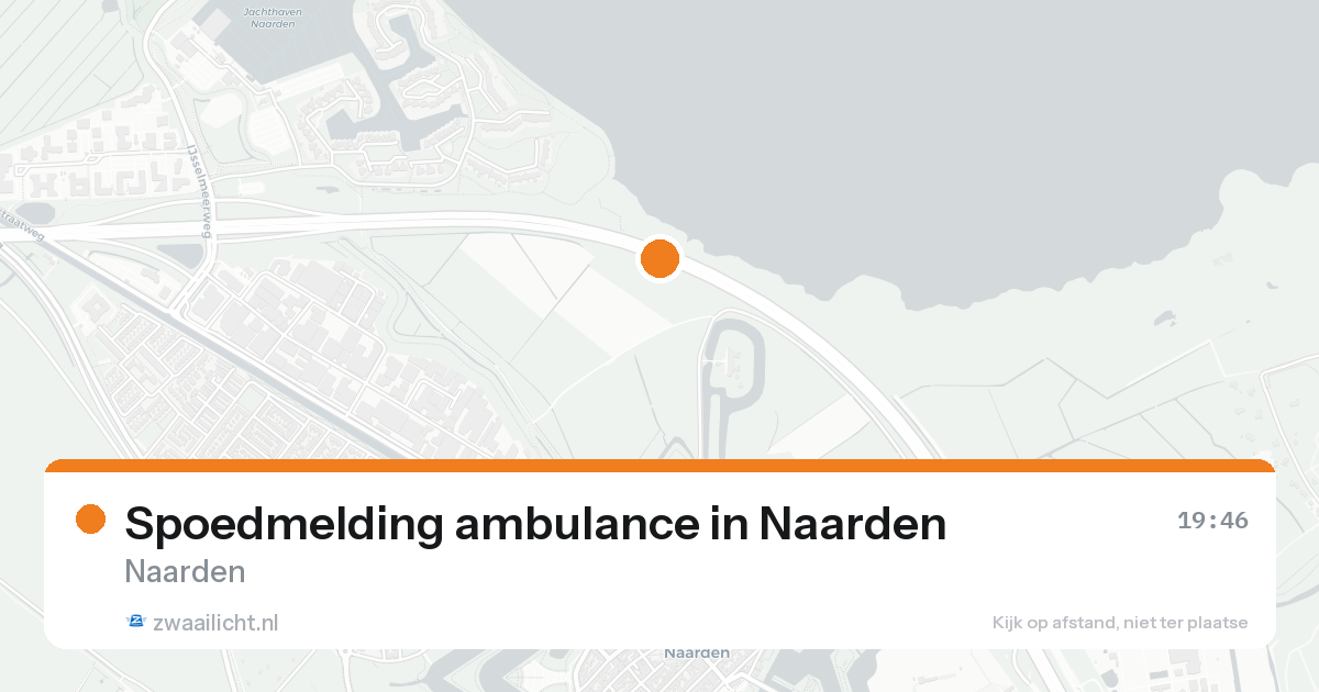 Spoedmelding ambulance in Naarden — 14 aug 2026