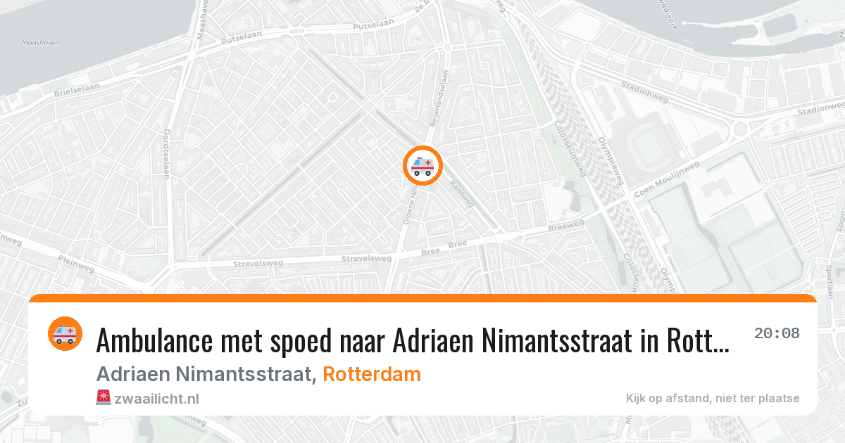 Ambulance met spoed naar Adriaen Nimantsstraat in Rotterdam — 26 mei 2026