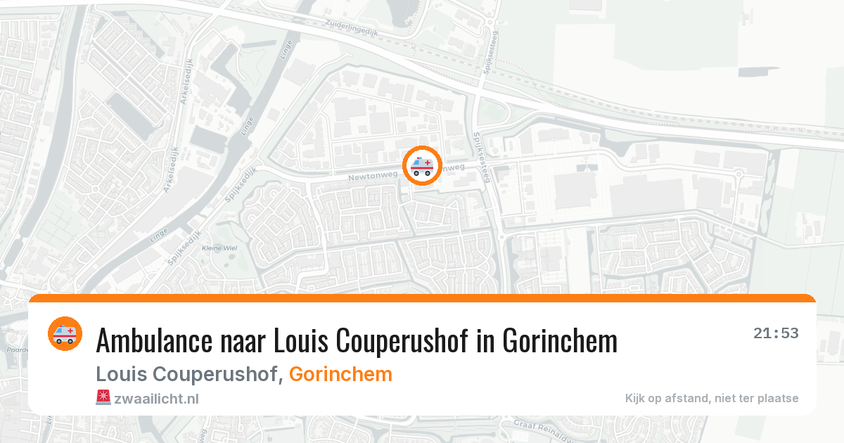 Ambulance naar Louis Couperushof in Gorinchem — 11 aug 2026