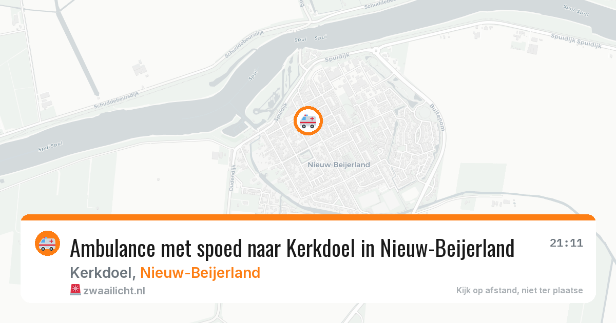 Ambulance met spoed naar Kerkdoel in Nieuw-Beijerland — 4 aug 2026