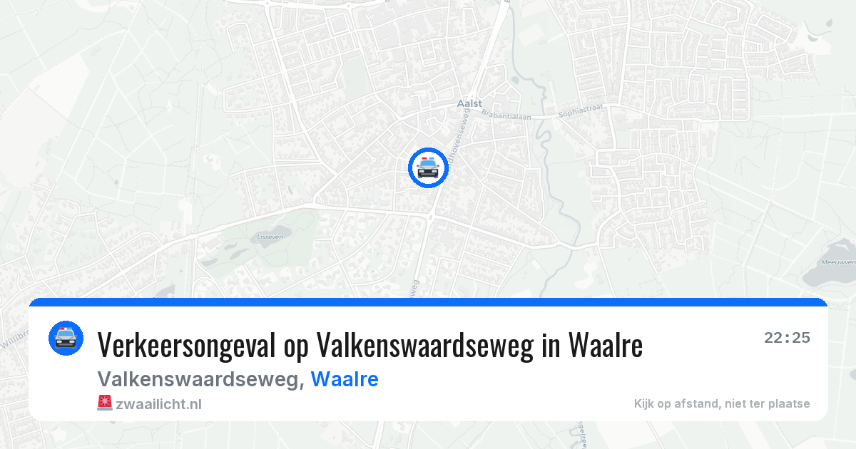 Verkeersongeval op Valkenswaardseweg in Waalre — 4 jun 2026