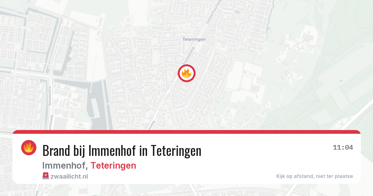 Brand bij Immenhof in Teteringen — 5 aug 2026