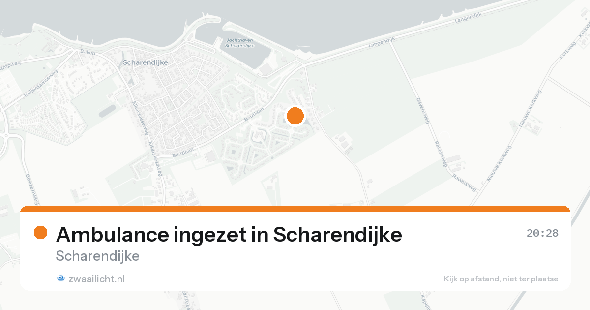 Ambulance ingezet in Scharendijke — 17 aug 2026