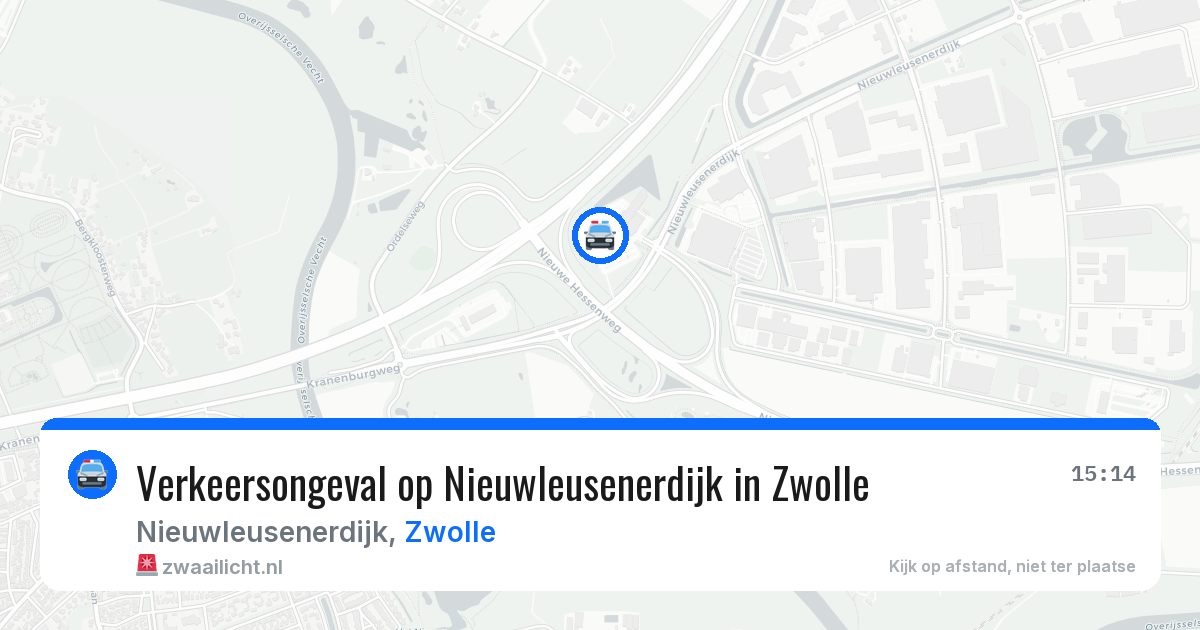 Verkeersongeval op Nieuwleusenerdijk in Zwolle — 24 mei 2026