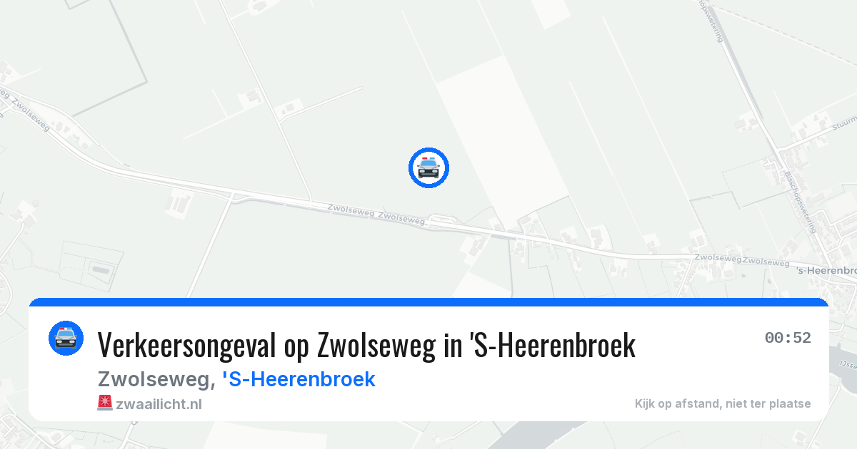 Verkeersongeval op Zwolseweg in 'S-Heerenbroek — 14 mrt 2026