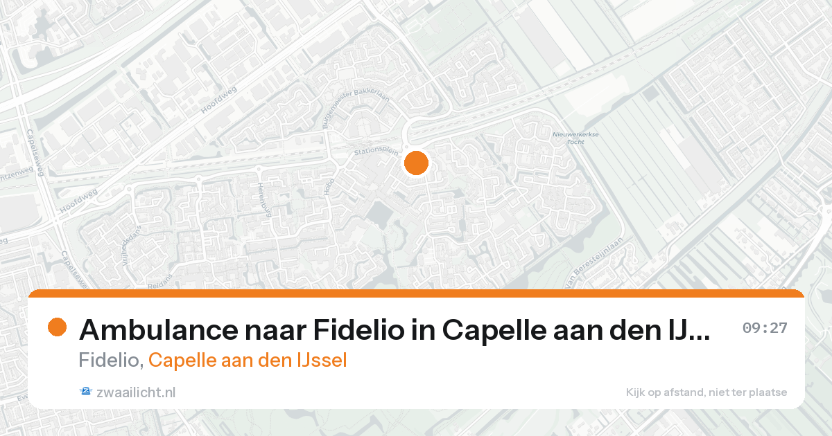 Ambulance naar Fidelio in Capelle aan den IJssel — 31 jan 2026