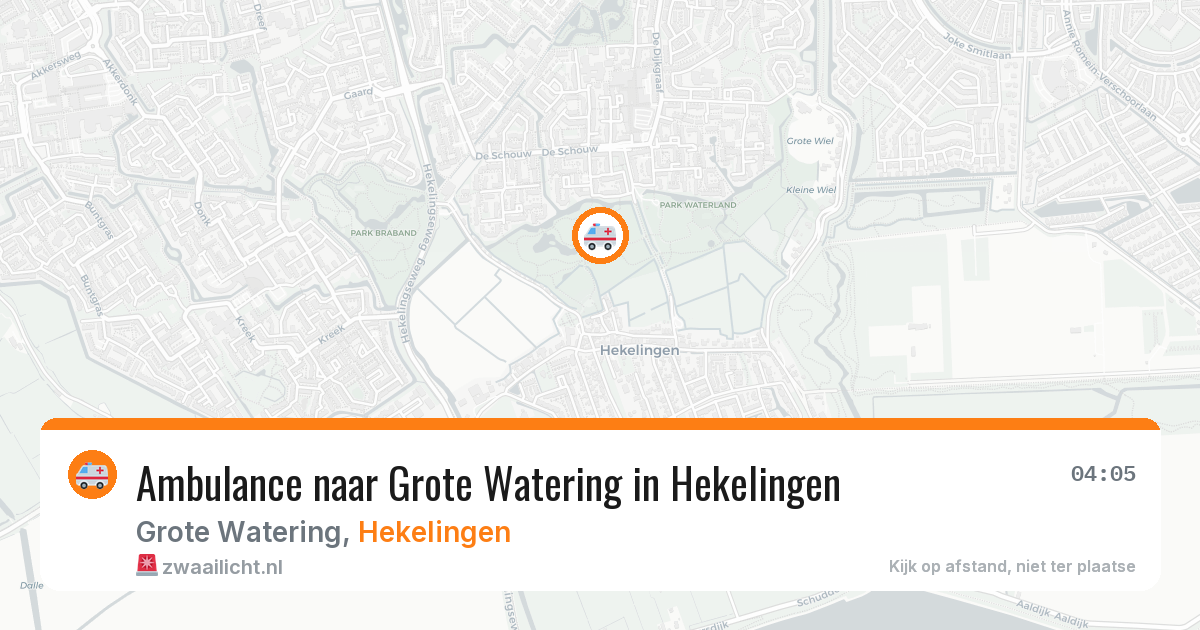 Ambulance naar Grote Watering in Hekelingen — 17 jun 2026