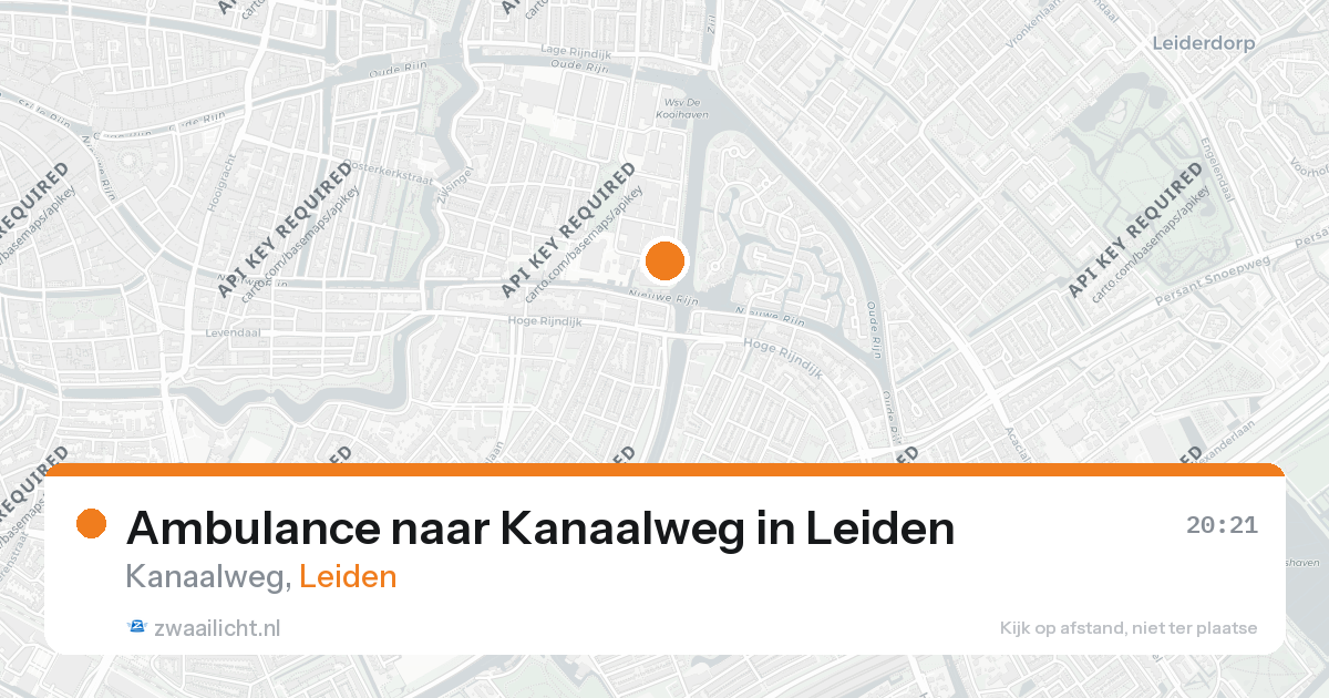 Ambulance naar Kanaalweg in Leiden — 19 mrt 2026