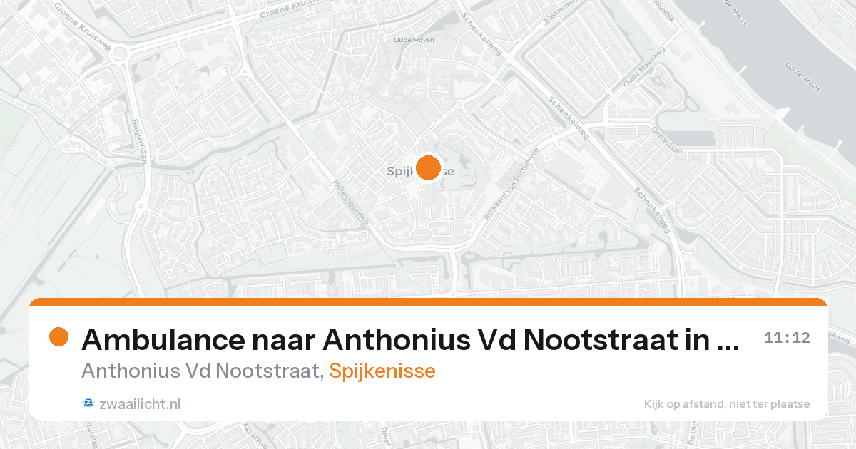 Ambulance naar Anthonius Vd Nootstraat in Spijkenisse — 25 aug 2026