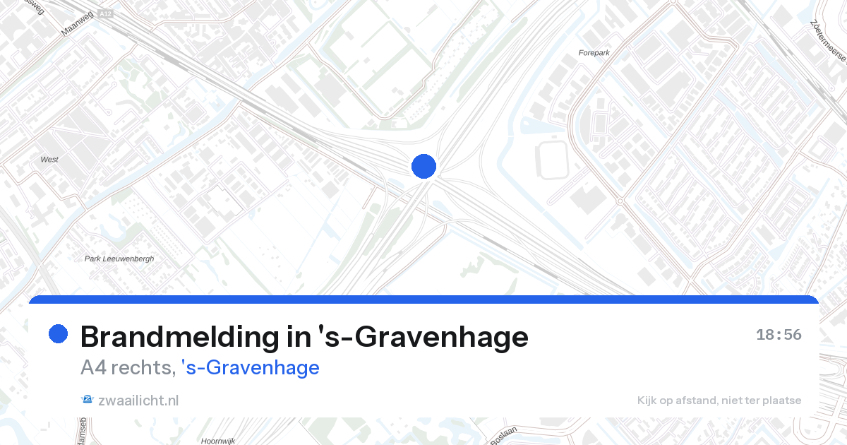 Brandmelding in 's-Gravenhage — 28 aug 2026