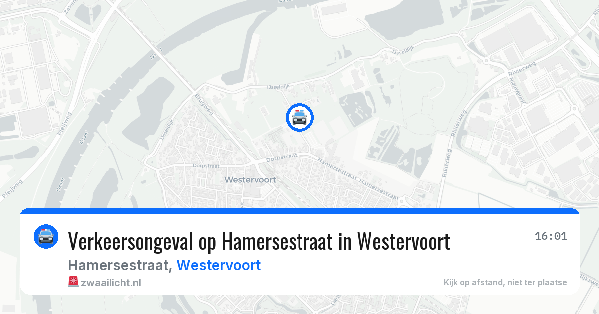 Verkeersongeval op Hamersestraat in Westervoort — 13 jul 2026