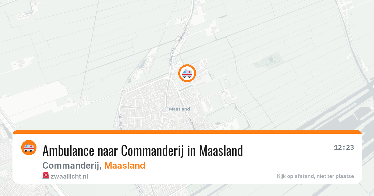 Ambulance naar Commanderij in Maasland — 14 jul 2026