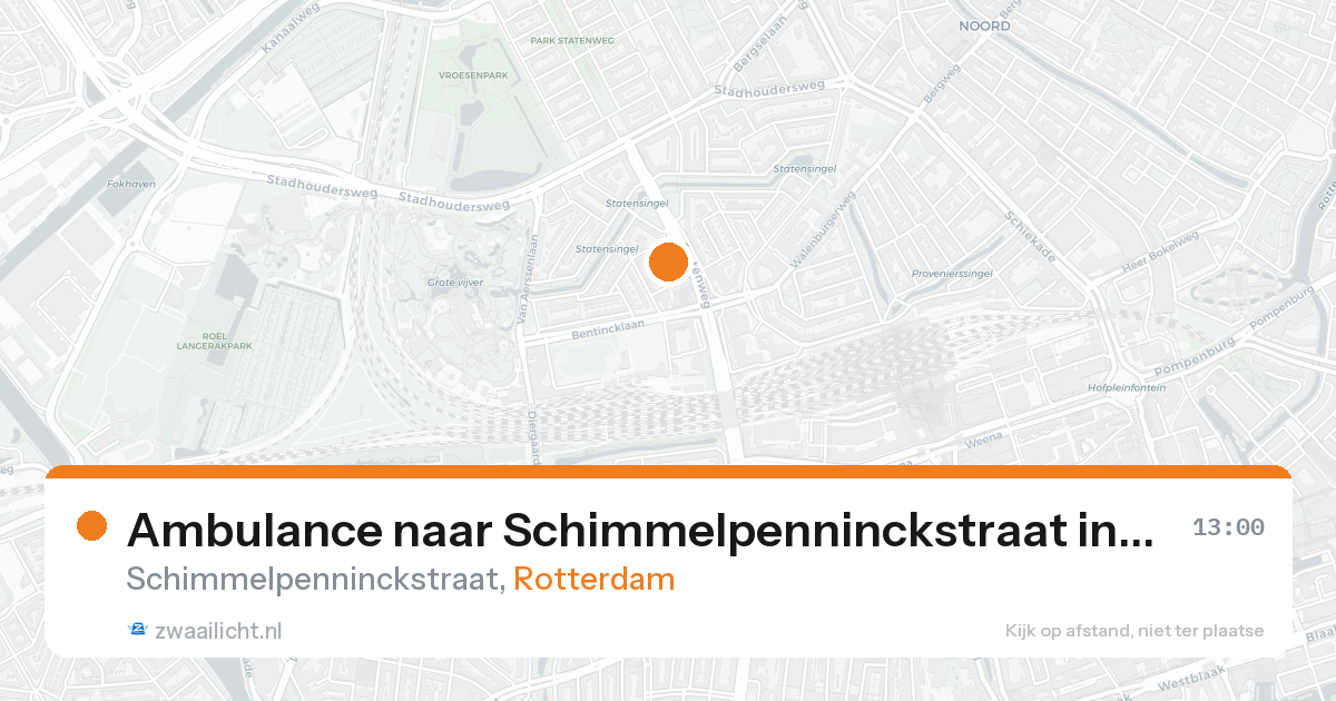 Ambulance naar Schimmelpenninckstraat in Rotterdam — 24 aug 2026
