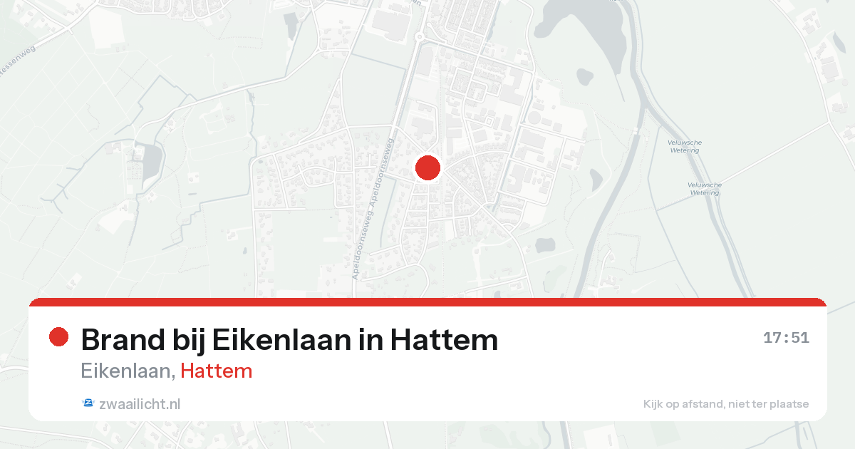 Brand bij Eikenlaan in Hattem — 19 aug 2026