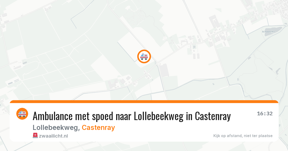 Ambulance met spoed naar Lollebeekweg in Castenray — 4 jun 2026