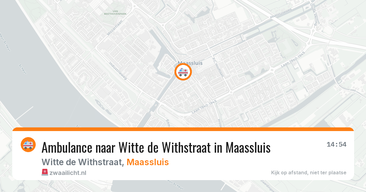 Ambulance naar Witte de Withstraat in Maassluis — 3 jul 2026