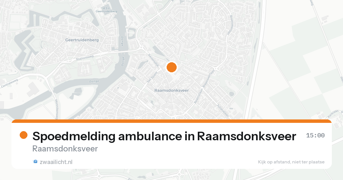 Spoedmelding ambulance in Raamsdonksveer — 30 jan 2026