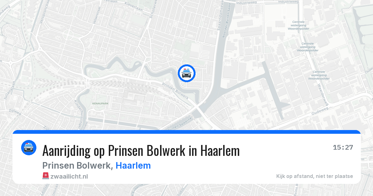 Aanrijding op Prinsen Bolwerk in Haarlem — 30 mei 2026
