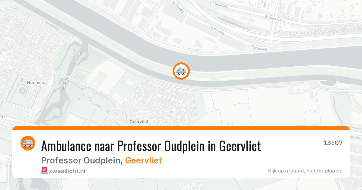 Ambulance naar Professor Oudplein in Geervliet — 22 mei 2026