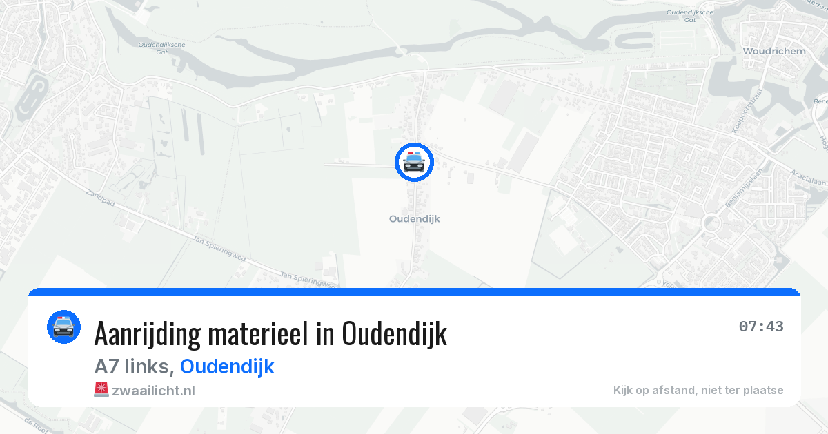 Aanrijding materieel in Oudendijk — 20 mrt 2026