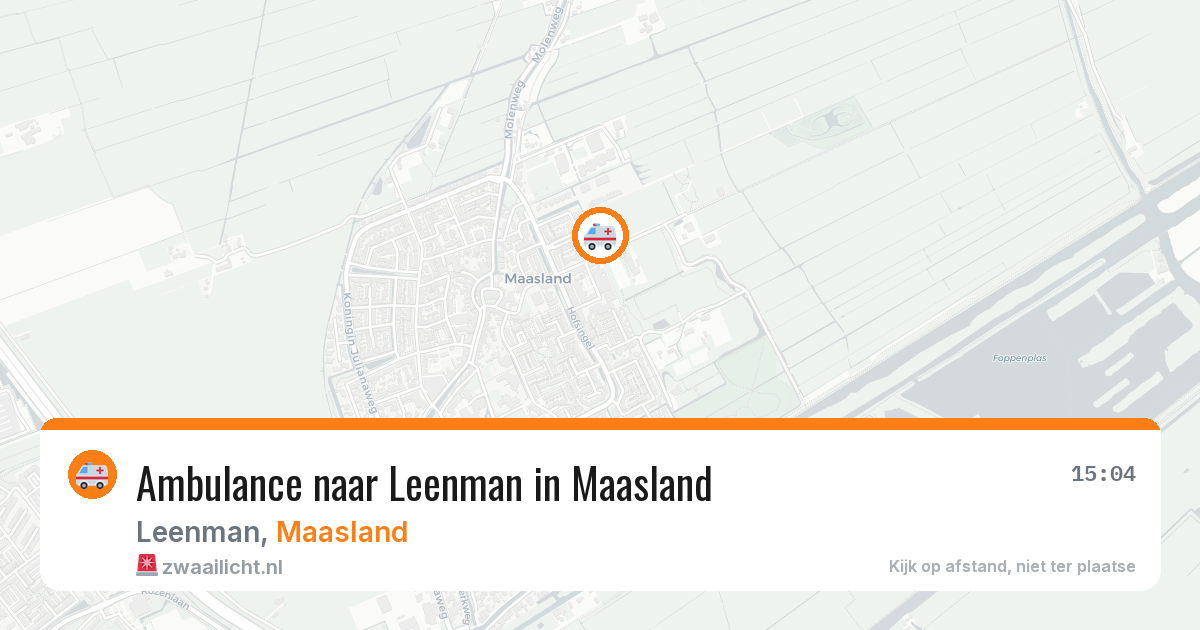 Ambulance naar Leenman in Maasland — 10 jun 2026