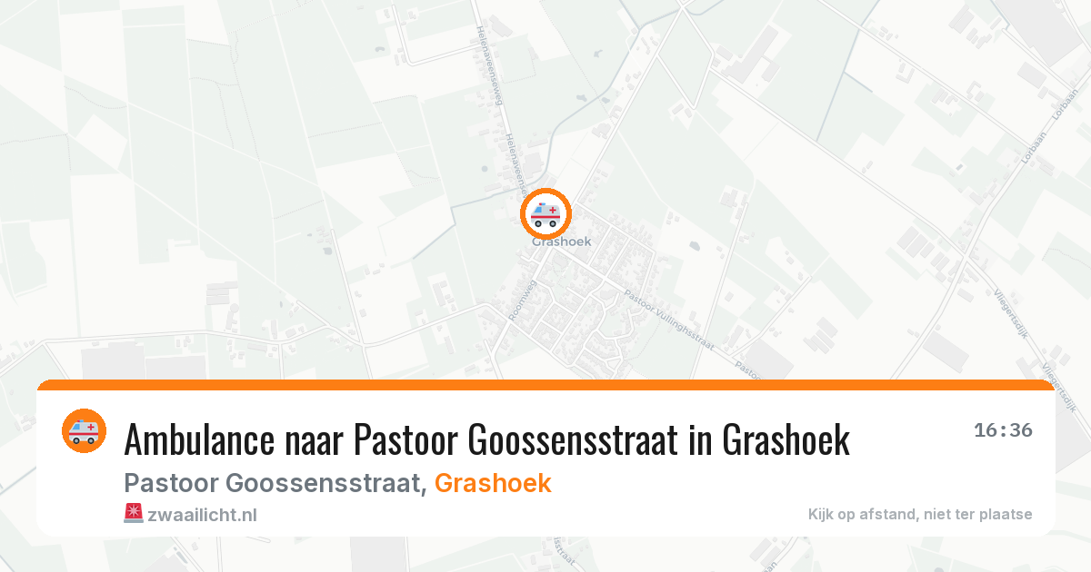 Ambulance naar Pastoor Goossensstraat in Grashoek — 3 jul 2026