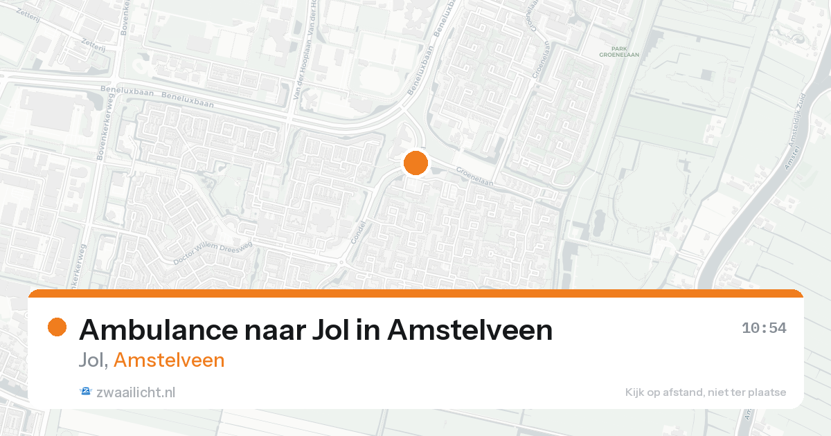 Ambulance naar Jol in Amstelveen — 12 jun 2026