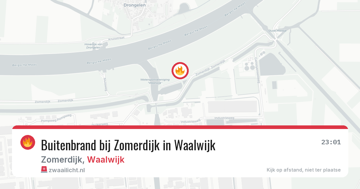 Buitenbrand bij Zomerdijk in Waalwijk — 4 jul 2026