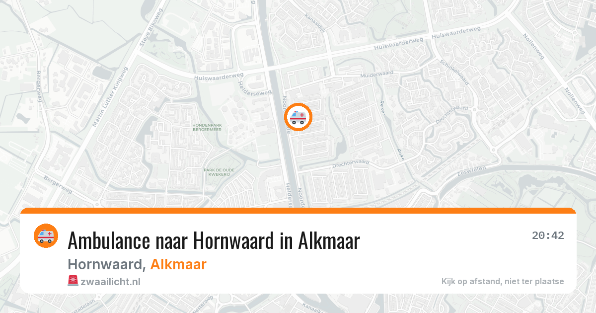 Ambulance naar Hornwaard in Alkmaar — 25 mrt 2026