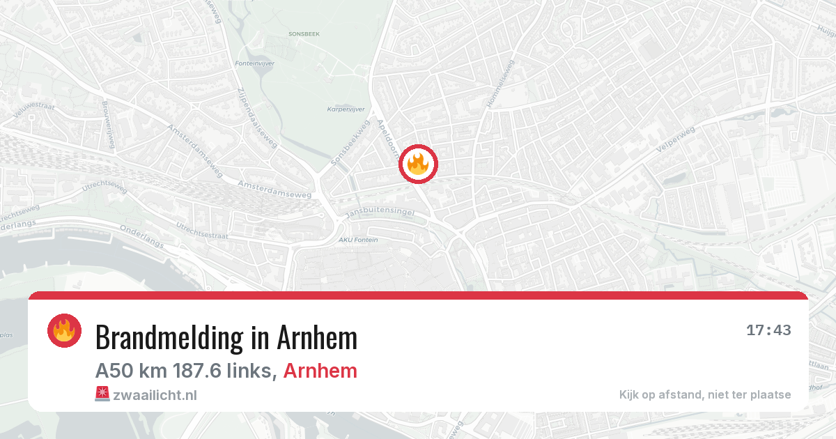 Brandmelding in Arnhem — 13 feb 2026