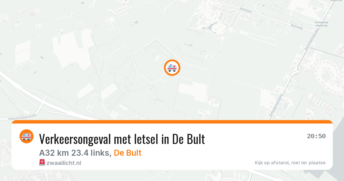 Verkeersongeval met letsel in De Bult — 7 jun 2026