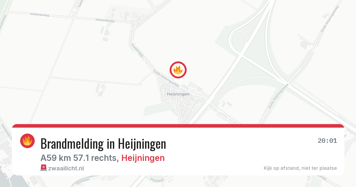 Brandmelding in Heijningen — 19 mei 2026