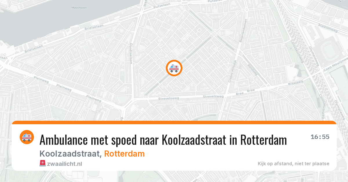 Ambulance met spoed naar Koolzaadstraat in Rotterdam — 10 jun 2026