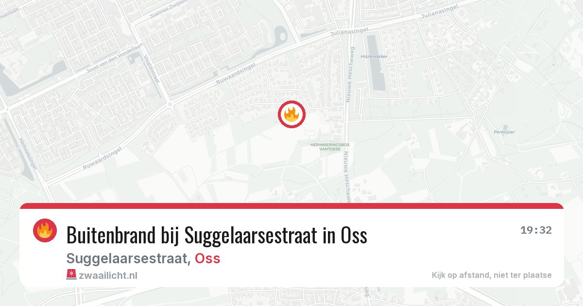 Buitenbrand bij Suggelaarsestraat in Oss — 17 jul 2026