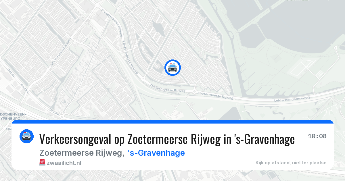 Verkeersongeval op Zoetermeerse Rijweg in 's-Gravenhage — 18 jun 2026