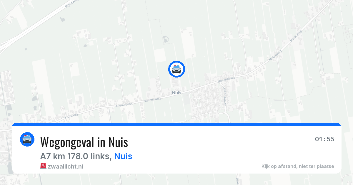Wegongeval in Nuis — 26 jun 2026