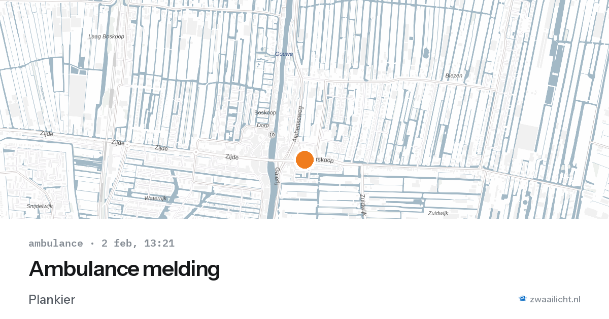 Ambulance melding — 2 feb 2026